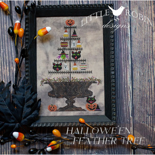 Little Robin Designs ~ Halloween Feather Tree Pattern