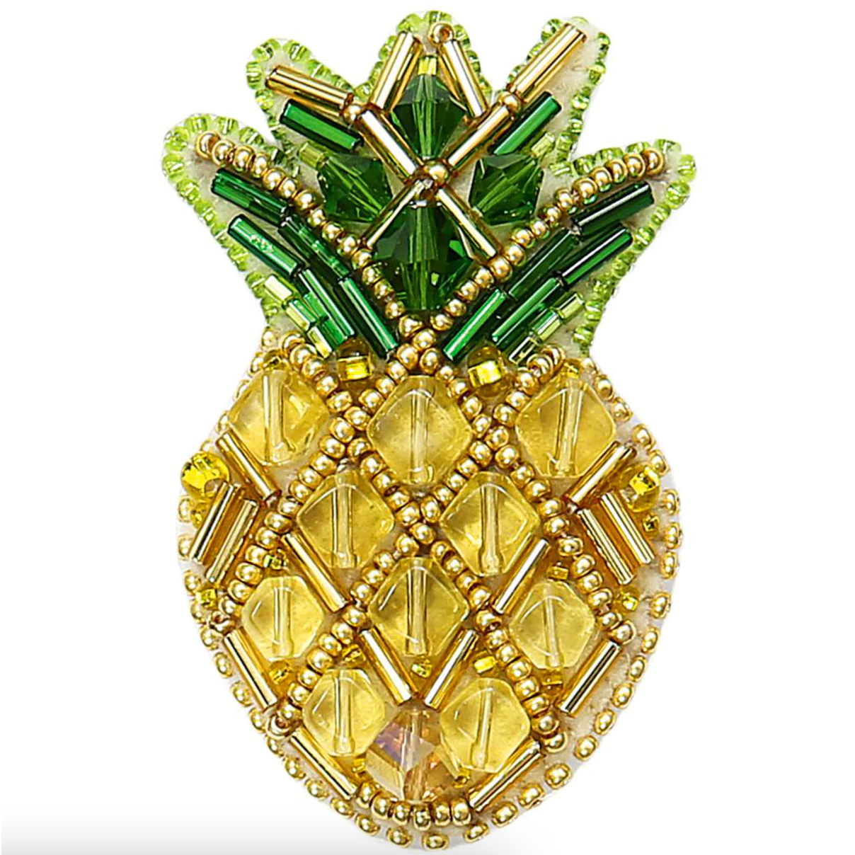 Beadwork Brooch Kit Pineapple Hobby House Needleworks