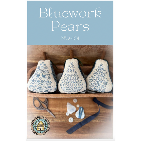 Annie Beez ~ Bluework Pears Pattern