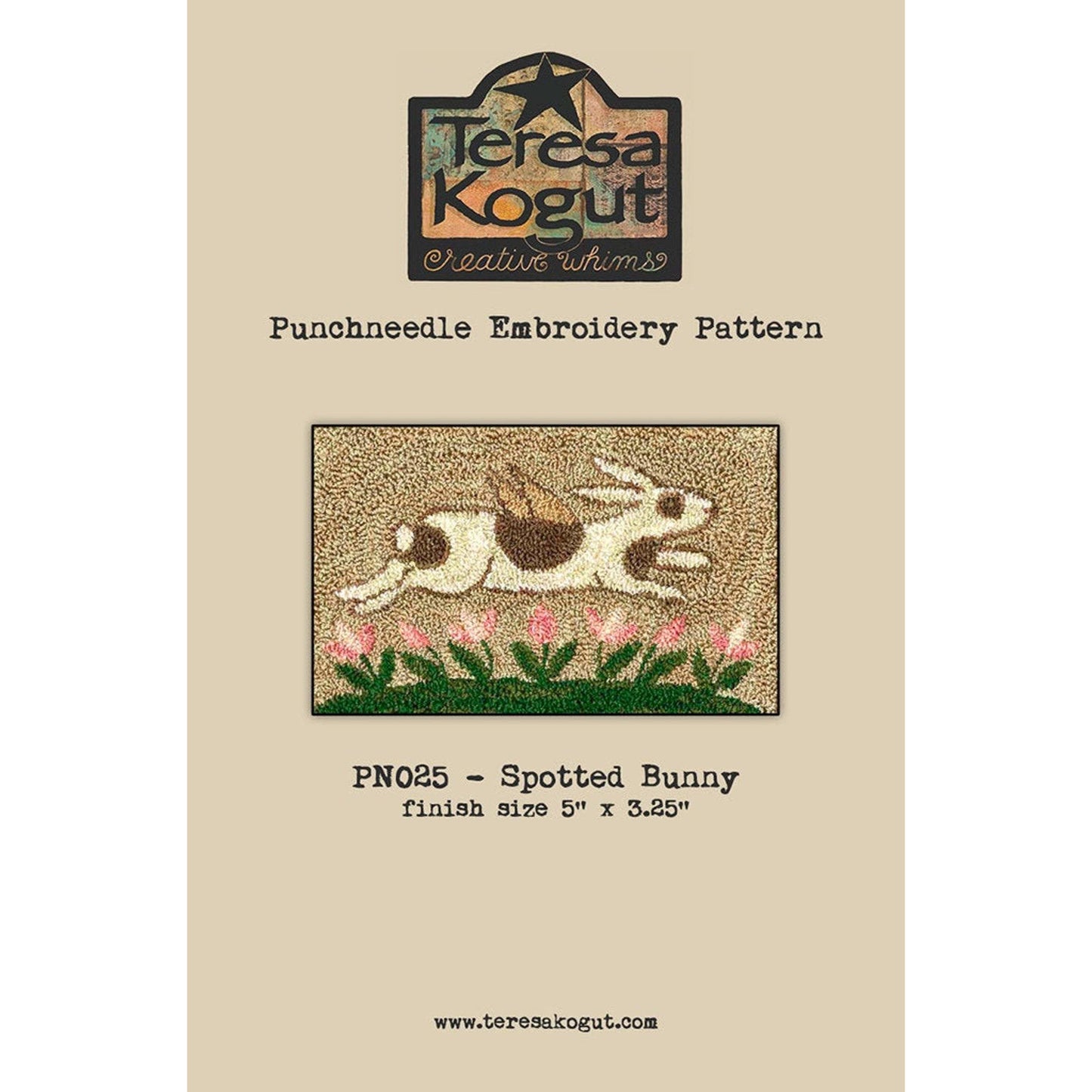 Teresa Kogut ~ Spotted Bunny Punch Needle Pattern