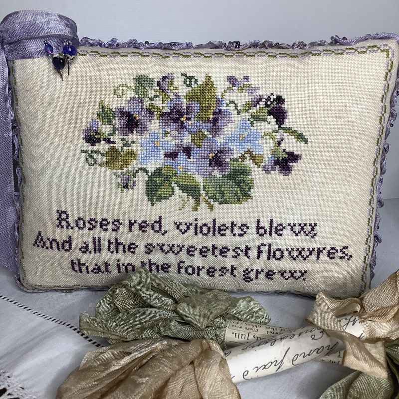 Hands Across The Sea ~ Little Gems Series - Spring Violets Pattern PDF