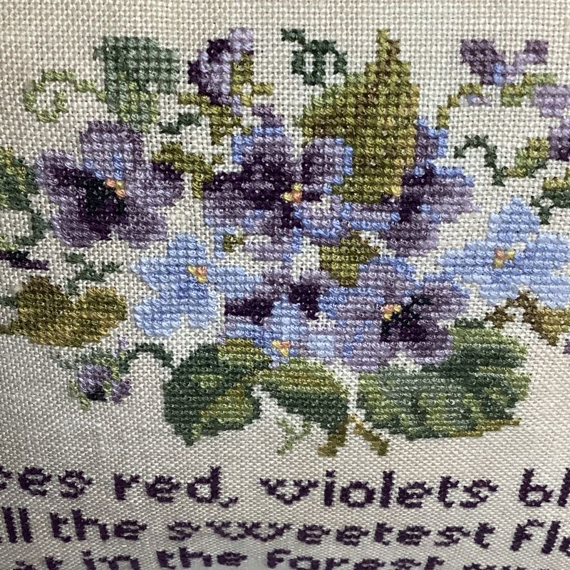Hands Across The Sea ~ Little Gems Series - Spring Violets Pattern PDF