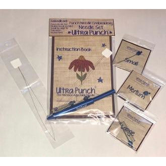 Ergonomic punch needle starter kit | Blue