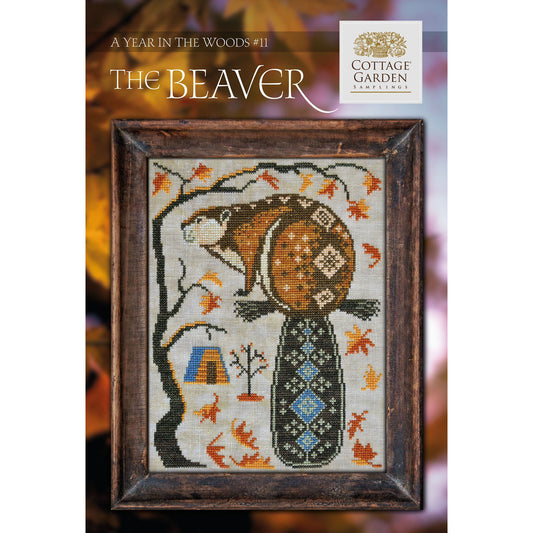 Cottage Garden Samplings ~ A Year In The Woods ~ The Beaver Pattern #11