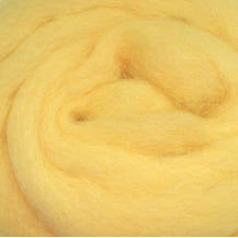 Wistyria Editions ~ Lemon Wool Roving 0.25 oz