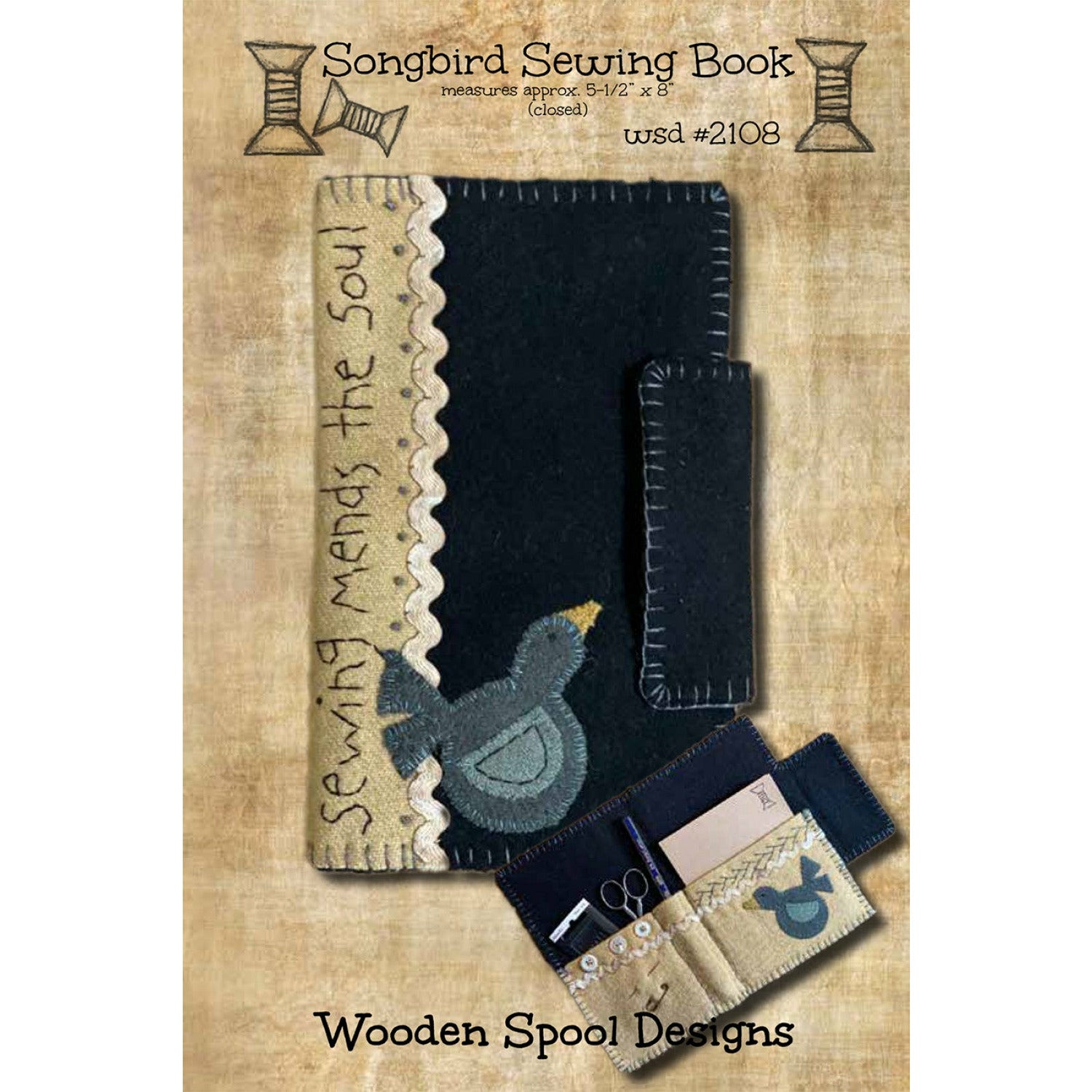 Wooden Spool Designs ~ Songbird Sewing Book – Hobby House Needleworks