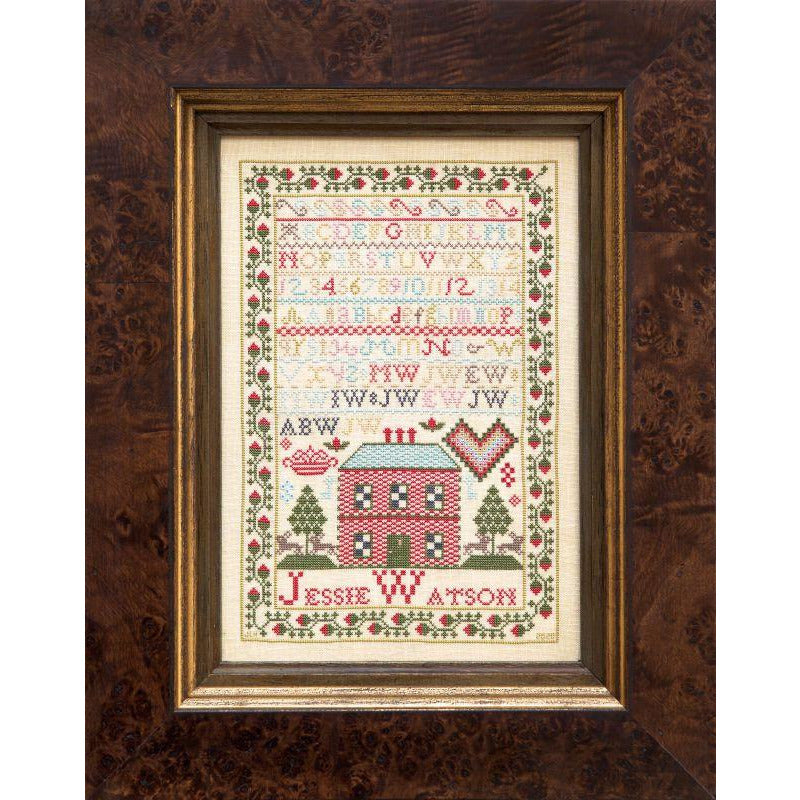Hands Across The Sea ~ Little Gems Series - Jessie Watson 1816 Sampler Pattern PDF