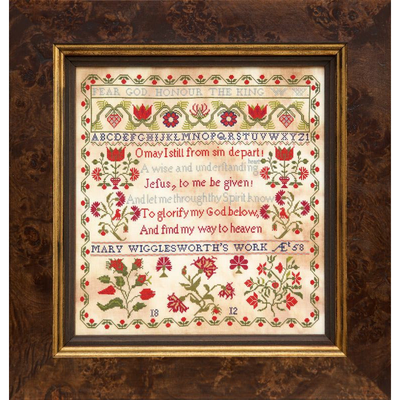 Hands Across The Sea ~ Mary Wigglesworth 1812 Sampler Pattern