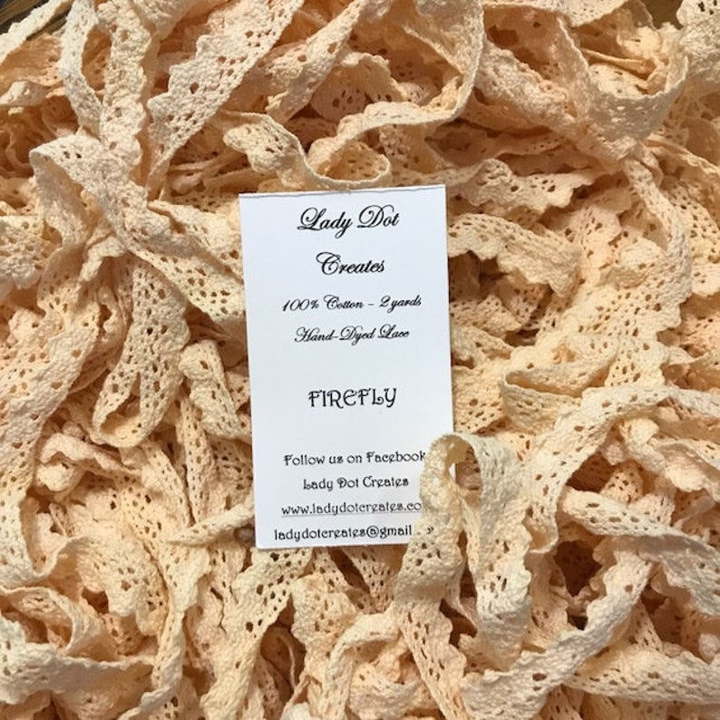 Lady Dot Creates ~ Cotton Lace - Firefly