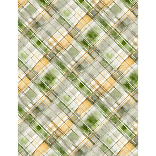 Sunkissed ~ Watercolor Plaid ~ 1665-33920-175 Green