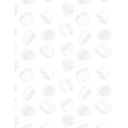 Sew Happy ~ Pincushions White on White ~ 1817-39149-100