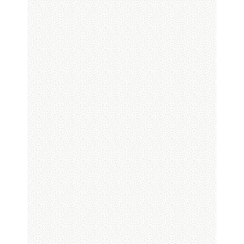 Sew Happy ~ Quilting Circles White on White ~ 1817-39157-100