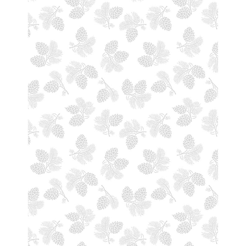 Stocking Stuffers 2 ~ Pinecones ~ ﻿﻿39166 100 White on White