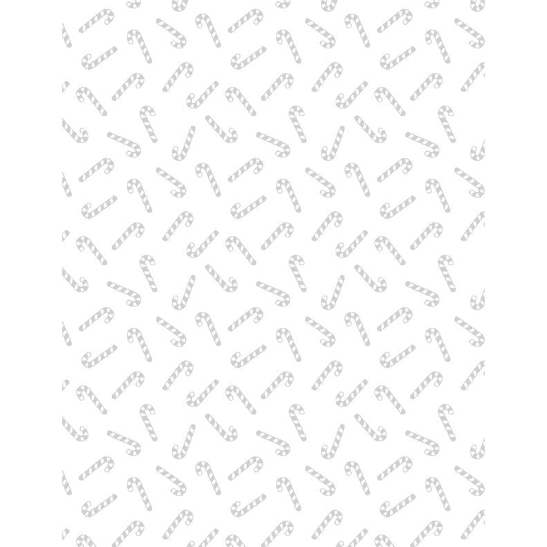 Stocking Stuffers 2 ~ Candy Canes ~ ﻿﻿39185 100 White on White