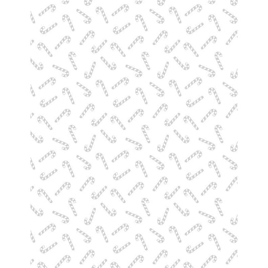 Stocking Stuffers 2 ~ Candy Canes ~ ﻿﻿39185 100 White on White