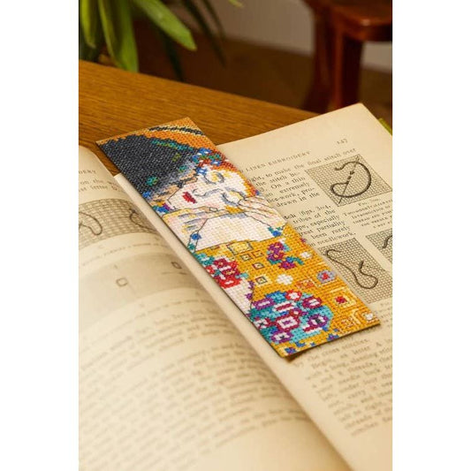 The Kiss by Gustav Klimt Cross Stitch Bookmark Kit BK1999