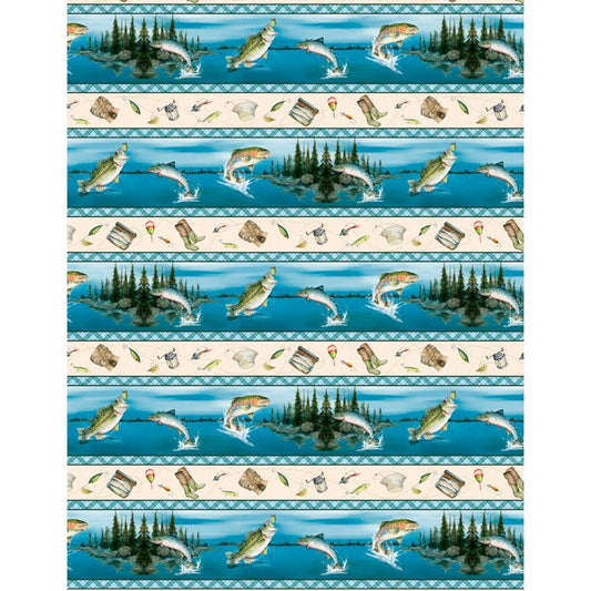 Reeled In ~ Repeating Stripe ~ ﻿﻿21769 427 Multi