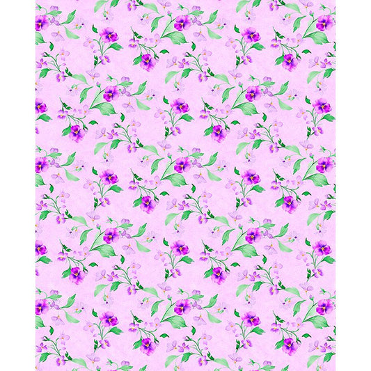 Pansy Fields ~ Trailing Florals ~ 28665 337 Fuchsia