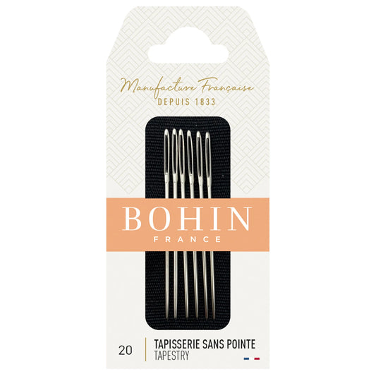 Bohin Tapestry Round Tip Size 20 Needles