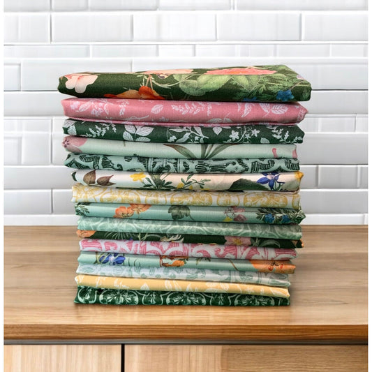 Nature's Portrait ~ Fat Quarter Bundle 15pcs