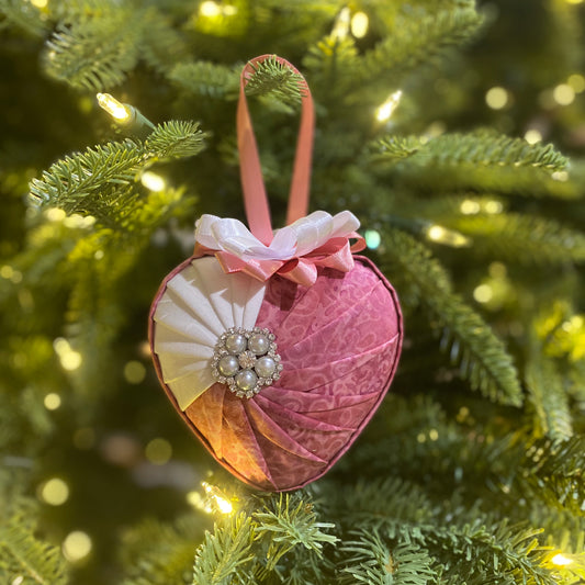 Christmas Ornament ~ Romance (mauve)