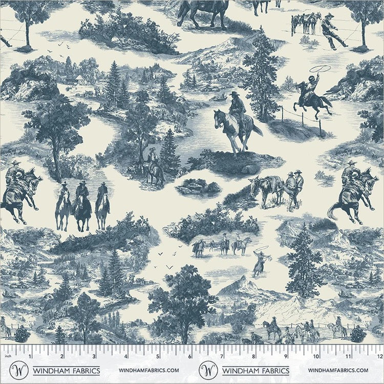 Lone Star Trail | Cowboy Toile - 55430-2 Midnight/Cream