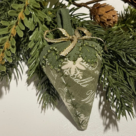Paxe's Designs ~ Small Christmas Strawberry Pincushion