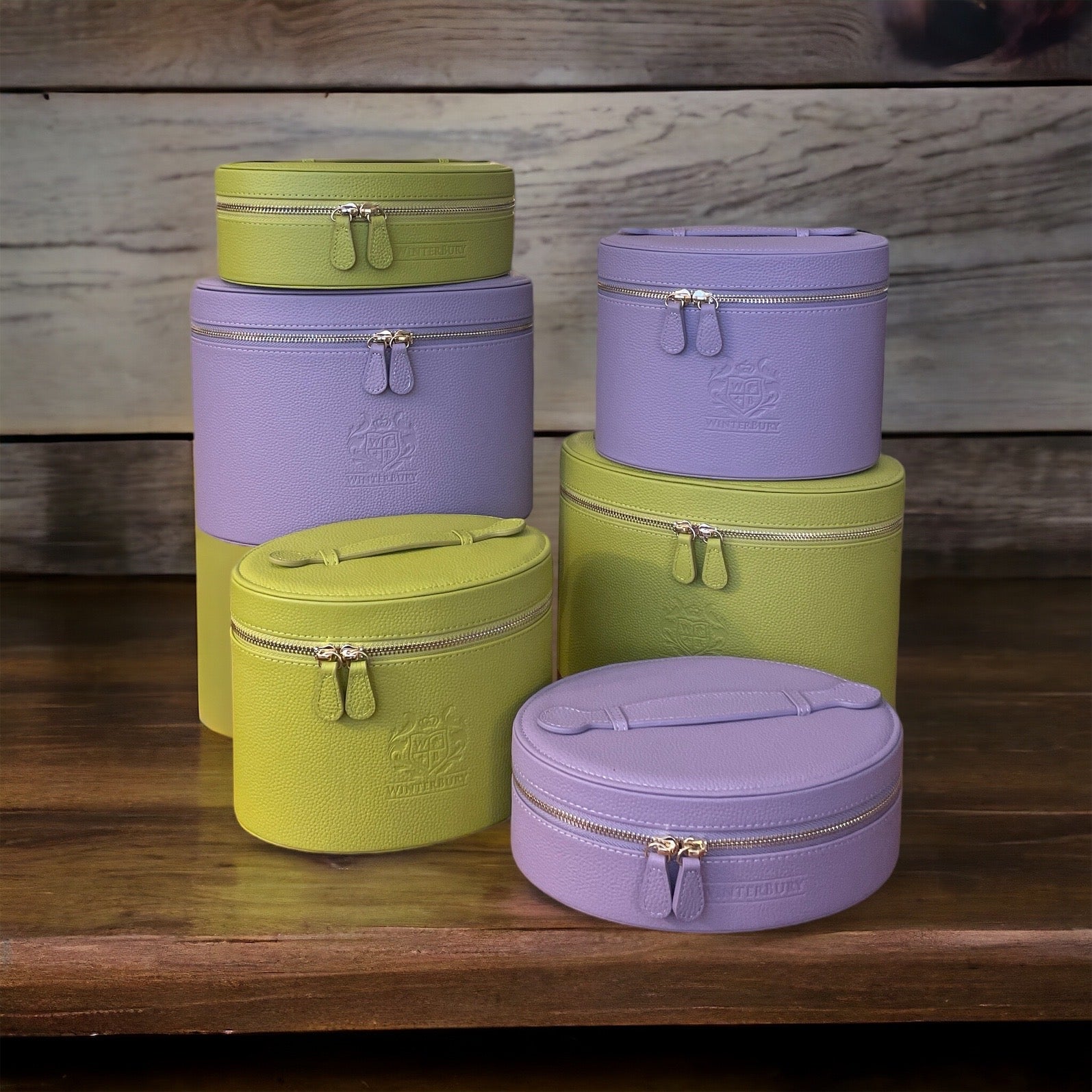 WinterBury Lilac Large Leather Needlework Case - Spring Line