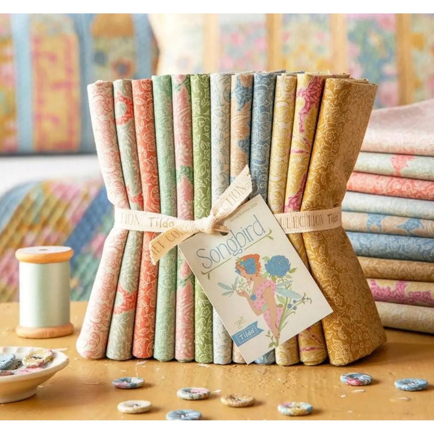 Tilda ~ Songbird Blenders ~ Fat Quarter Bundle 12 pcs