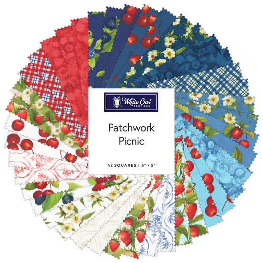 Patchwork Picnic ~ 5" Stamps