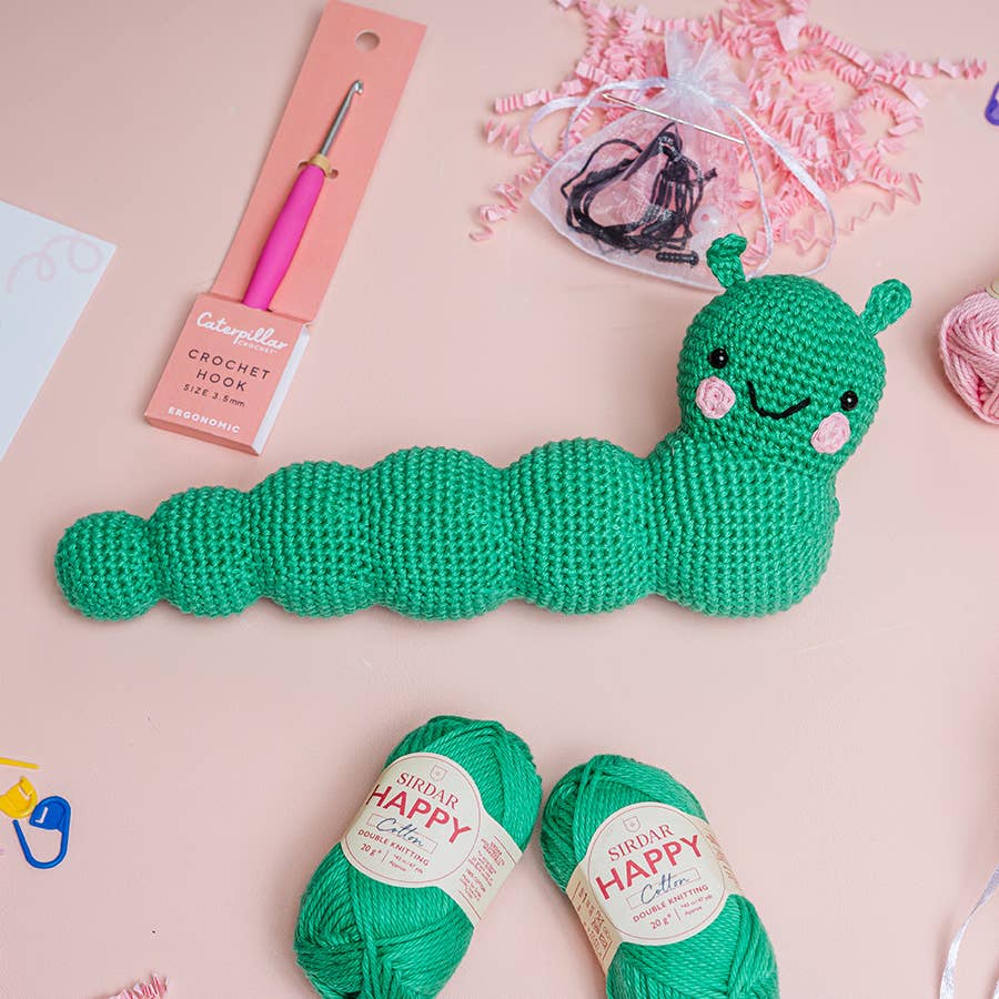 Crochet Kit - Amigurumi Carlos the Caterpillar
