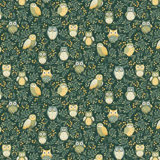 Hello Autumn ~ Twilight Owls ~ MU-099-G Green