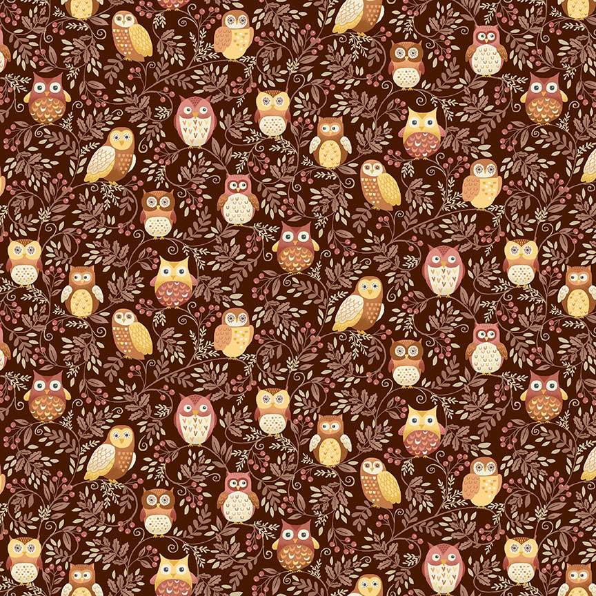 Hello Autumn ~ Twilight Owls ~ MU-099-V Brown