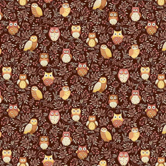 Hello Autumn ~ Twilight Owls ~ MU-099-V Brown