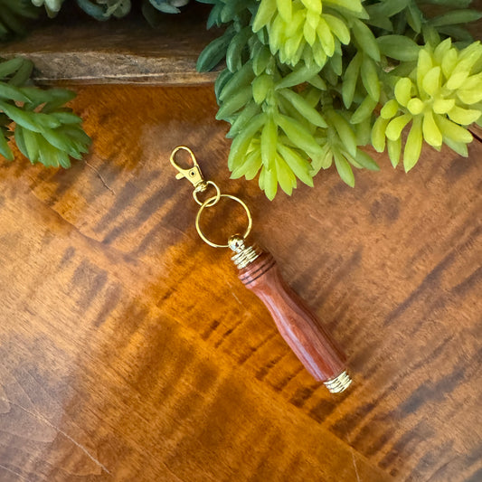 Hand-Turned Wood Needle Case