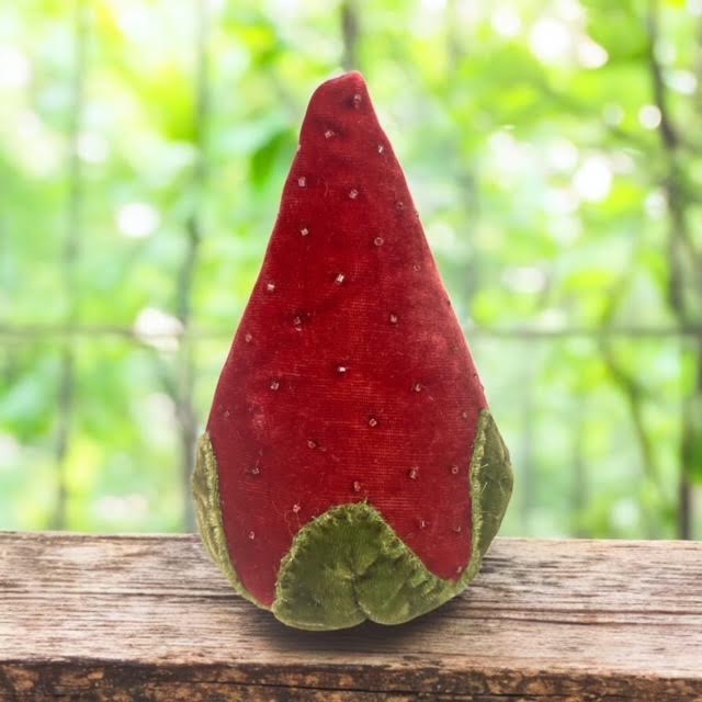 Paxe's Designs ~ Red - Vintage Style Strawberry Pincushion