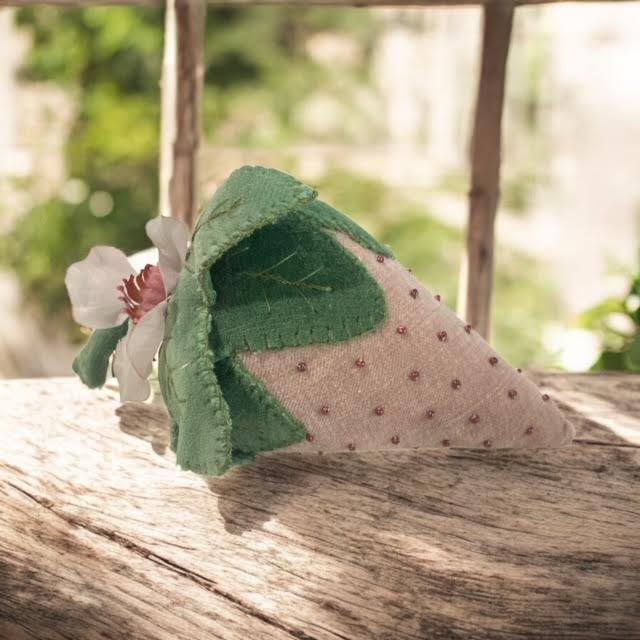 Paxe's Designs ~ Pink - Vintage Style Strawberry Pincushion