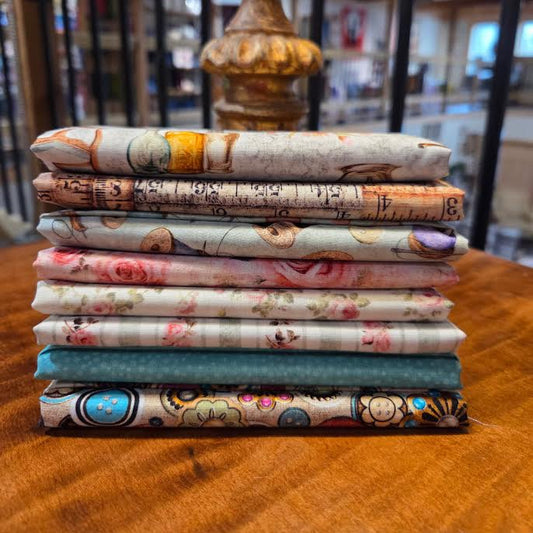 Sew Shabby Chic ~ Fat Quarter Bundle ~ 8pcs