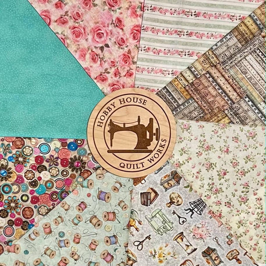 Sew Shabby Chic ~ Fat Quarter Bundle ~ 8pcs