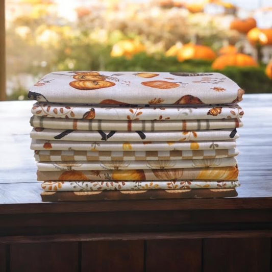 Hello Pumpkin ~ Fat Quarter Bundle 10 pcs