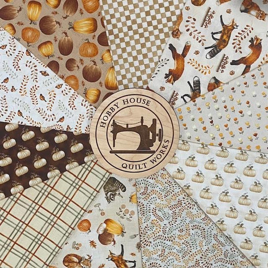 Hello Pumpkin ~ Fat Quarter Bundle 10 pcs