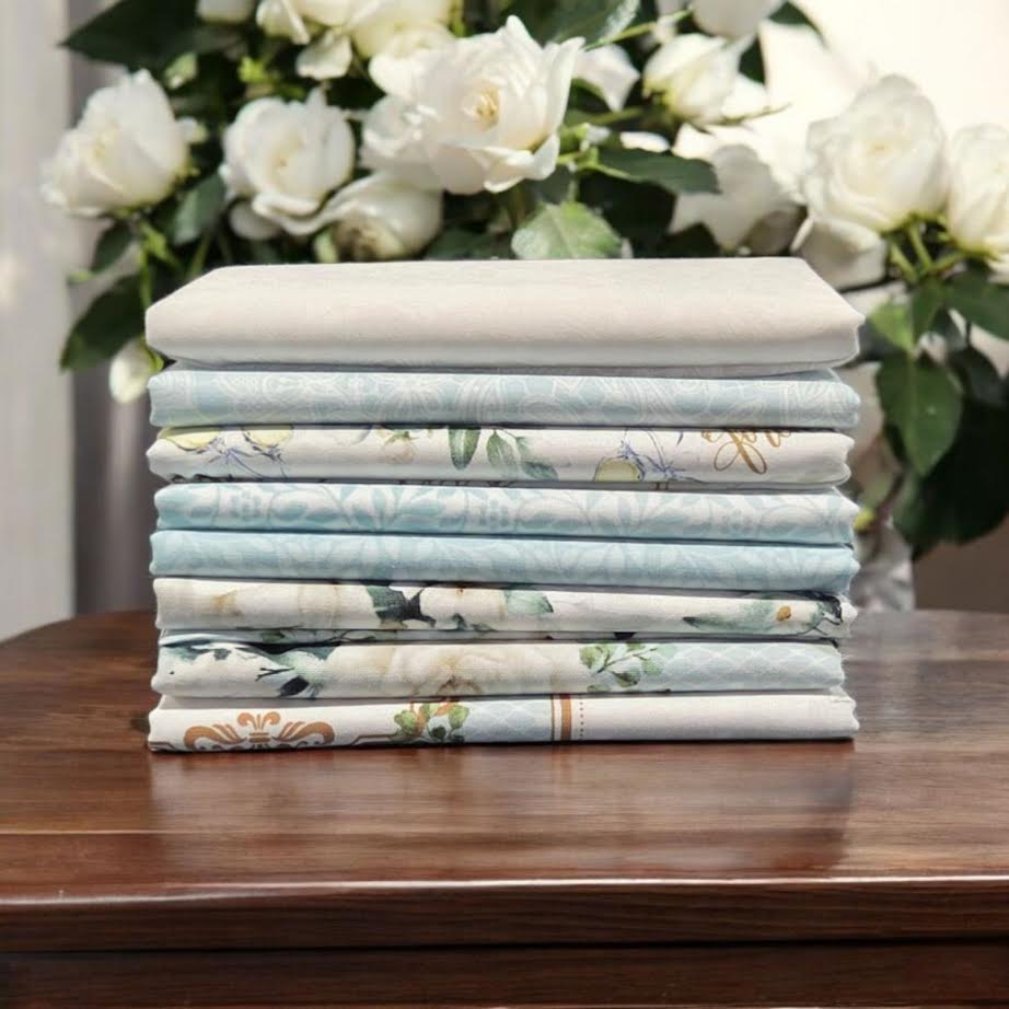 White Wedding ~ Fat Quarter Bundle ~ 8pcs