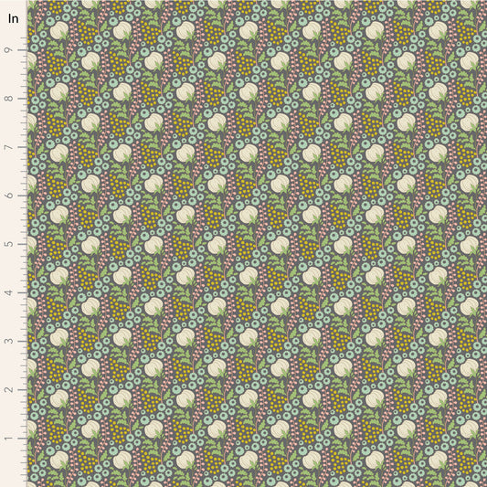 Tilda Sanctuary ~ TIL100579 ~ Cotton Field ~ Grey Green