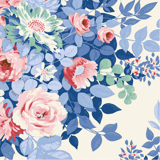 Tilda Something Blue ~ Whimsyflower ~ TIL100665 Cream