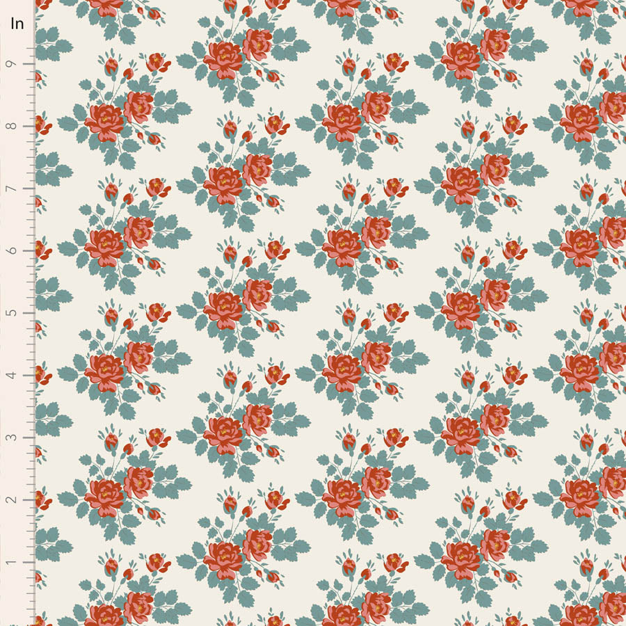 Tilda Village Life ~ Myrtle ~ TIL100688 Teal