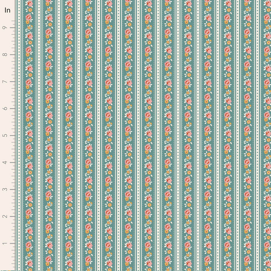 Tilda Village Life ~ Agnes ~ TIL100690 Teal
