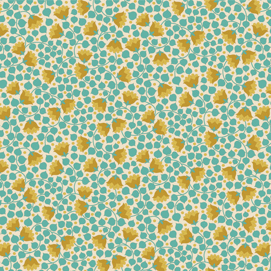 Tilda Wallflower Blenders ~ Bellflower ~ 100126 Teal