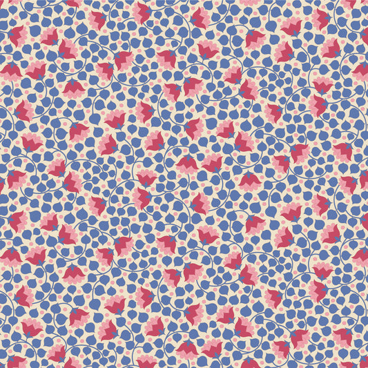 Tilda Wallflower Blenders ~ Bellflower ~ 100131 Denim