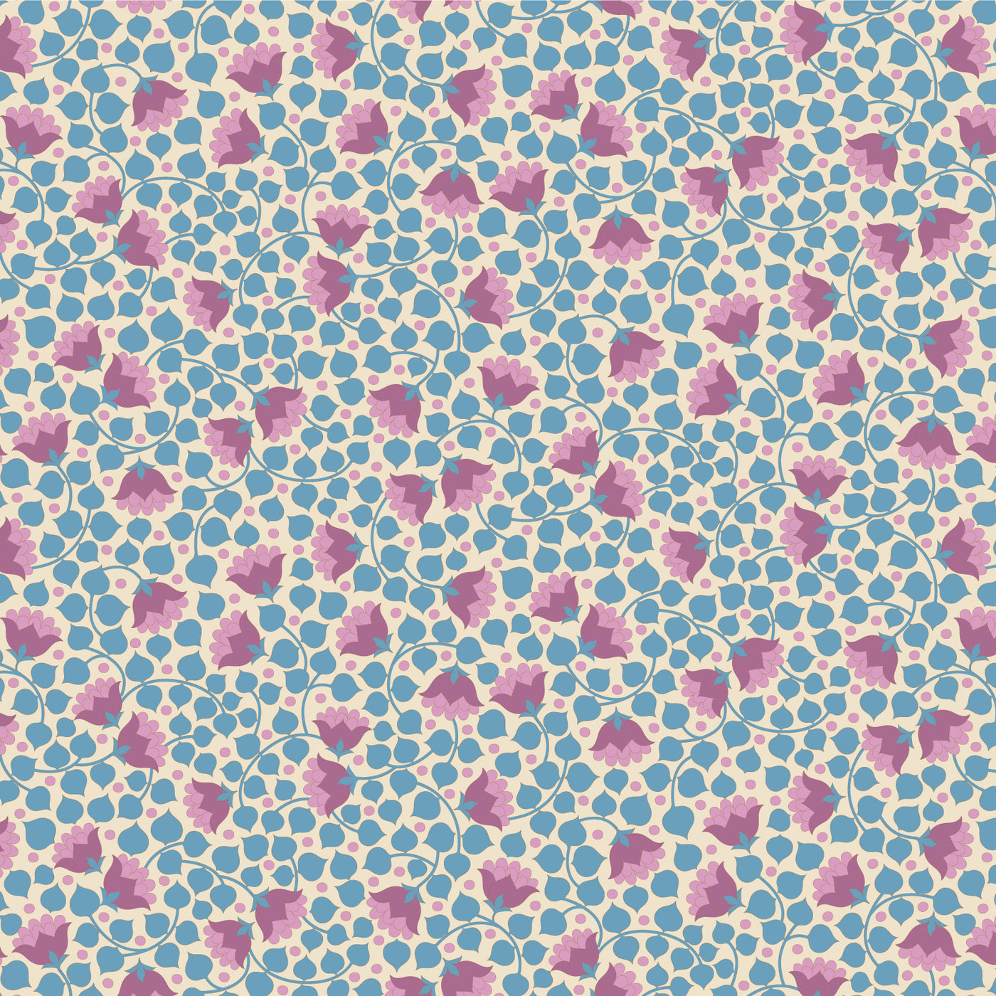 Tilda Wallflower Blenders ~ Bellflower ~ 110132 Blue