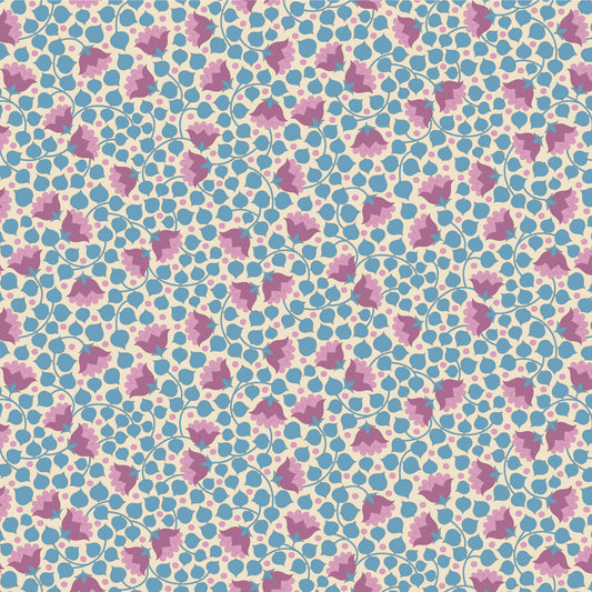 Tilda Wallflower Blenders ~ Bellflower ~ 100132 Blue